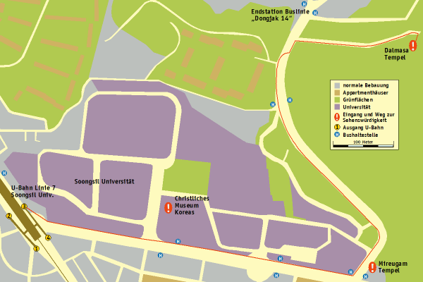 Wegskizze Dalmasa Tempel